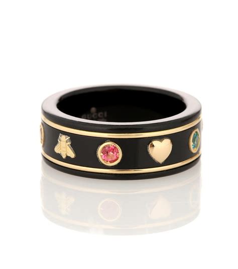 black ring gucci|gucci gold ring women's.